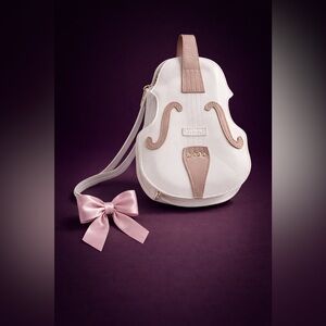 Violin Leather Crossbody Shoulder Bag Backpack